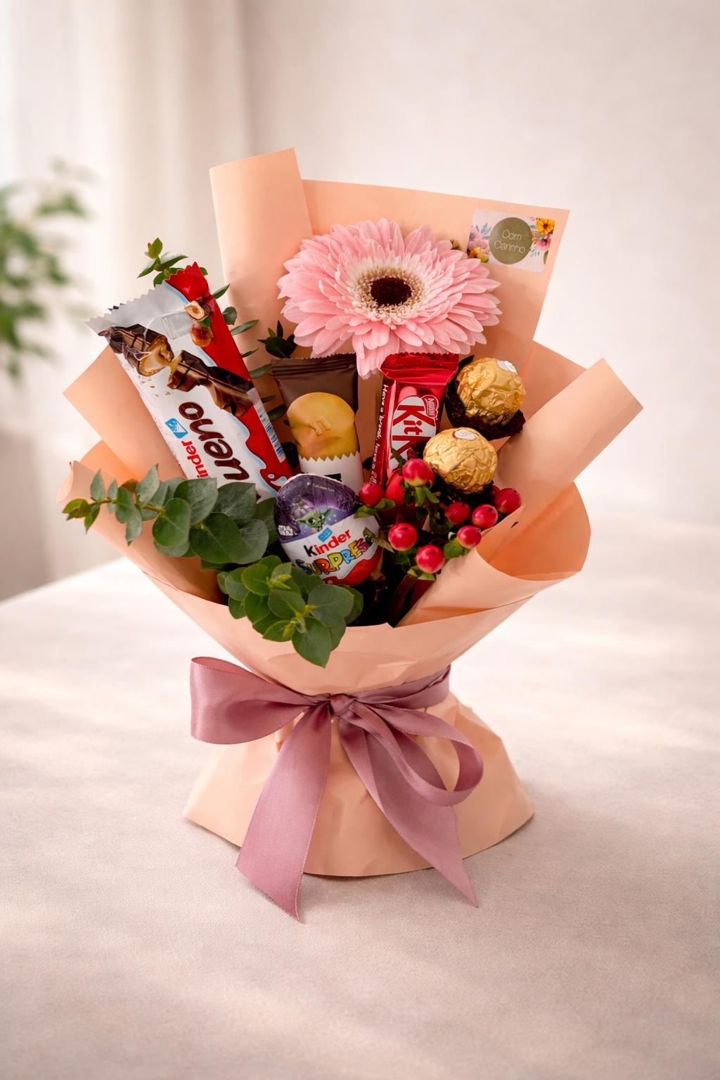 Bouquet personalizado de Chocolates tom Rosa