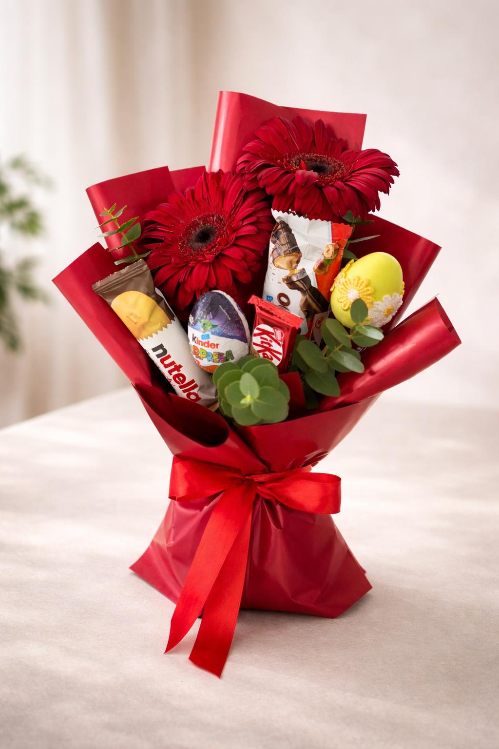Bouquet personalizado de Chocolates tom Vermelho